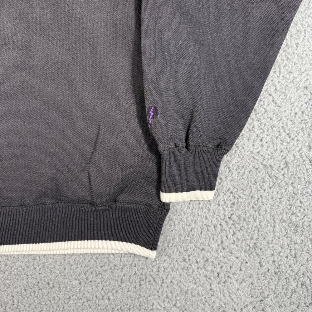 Vintage Pro Player Colorado Rockies Shirt Size Medium 1/4 Zip Black Baseball MLB - Picture 4 of 8